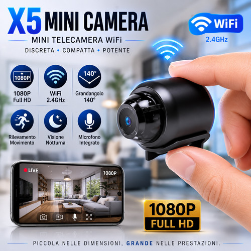 Mini telecamera wifi - wifi, 1080p