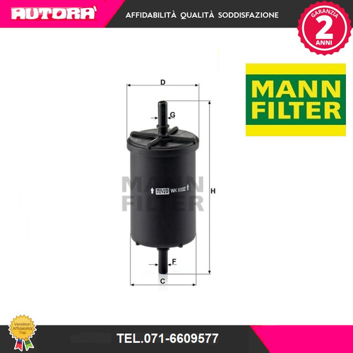 Wk6002 filtro carburante - filtro,