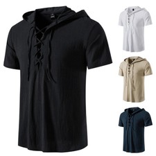 Mens hooded shirt short - mens,