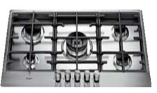 Piano cottura Whirlpool 5 Fuochi gas 90 cm FiloTop colore Inox  AKM 298/IX