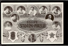 cartolina postcard Pirelli Ciclismo Equipe Stucchi Pirelli 1921