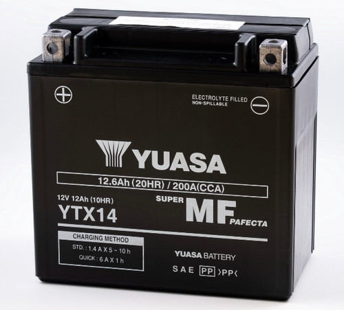 Batteria yuasa ytx14 agm - ytx14-bs,