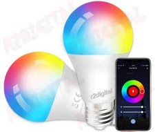 Lampadina Smart Wifi 15W E27 RGB Dimmerabile, INTELLIGENTE 1400LM DIMMERABILE BI