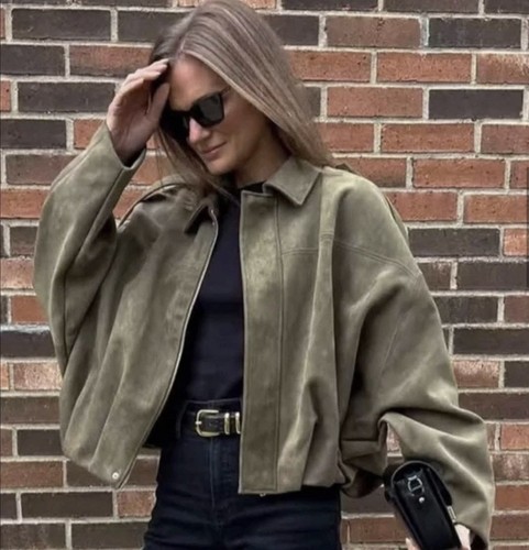 Zara giacca bomber effetto - zara,