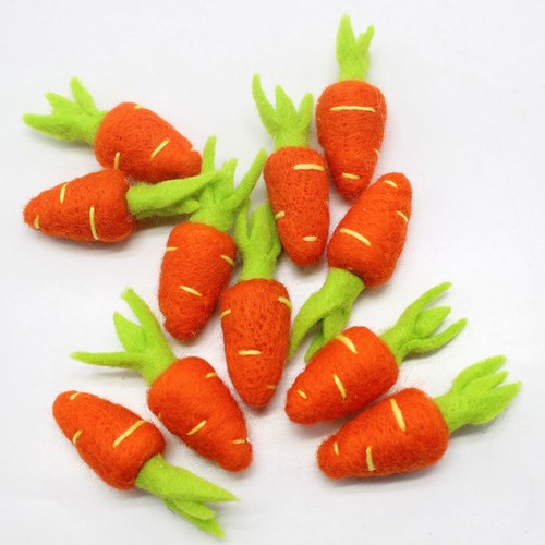 Pezzi feltro forma carota - ,