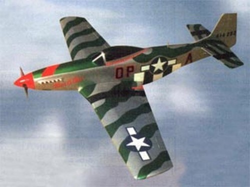 Aereo elettrico mustang - p-51,