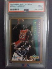 1992-93 Fleer Tony's Pizza Michael Jordan PSA 9 