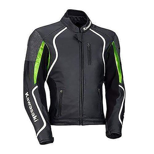Kawasaki veste motard cuir - kawasaki, en