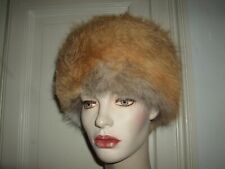 CAPPELLO COLBACCO VOLPE ROSSA RED FOX HAT PELLICCIA FUR FUCHS 58 UNISEX VINTAGE
