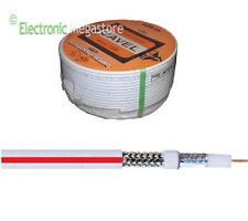 50MT RIGA ROSSA Cavo cavel DG113 ricezione digitale 75 Ohm (schermatura A+) 6.6