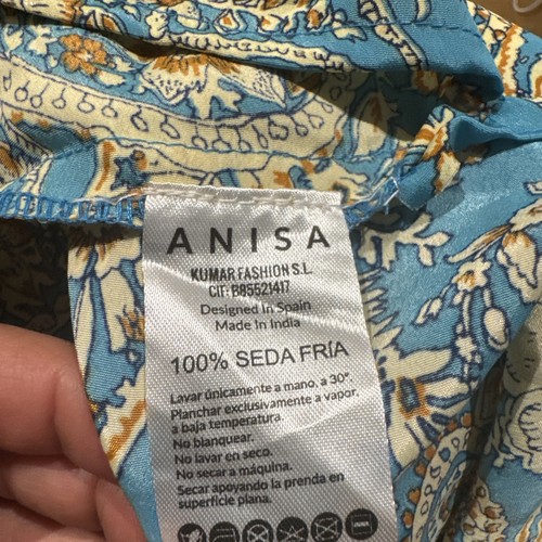Vestido boho turquesa con