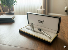 Montblanc Meisterstück 163 Silver Classique penna roller con ricarica - ottima
