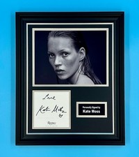 Kate Moss Signed Photo Framed