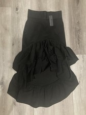 Gonna alta-bassa sexy nera