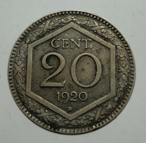 Centesimi esagono 1920 - centesimi,