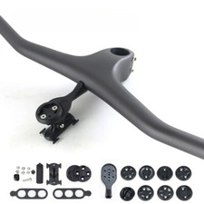 Manubrio integrato con stelo in fibra di carbonio per mountain bike rialzo manubrio