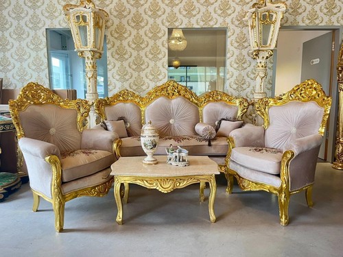 Set divano beige luigi - luigi, xv