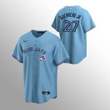 Maglia uomo Vladimir Guerrero Jr. Blue Jays blu cipria - tutte cucite