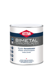 ATTIVA BIMETAL Smalto Ferromicaceo EFFETTO ANTICHIZZANTE VARI COLORI 750/2.5 LT