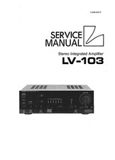 Manuale di servizio - Manuale di servizio per Luxman LV-103 