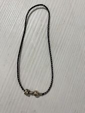 Collana Unisex Pandora Argento Placcato E Corda Idea Regalo