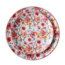 Piatti floreali in porcellana