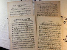 Spartiti musicali IL PLETTRO 1922-1936 mandolino-mandola e chitarra. 11-13-14-15