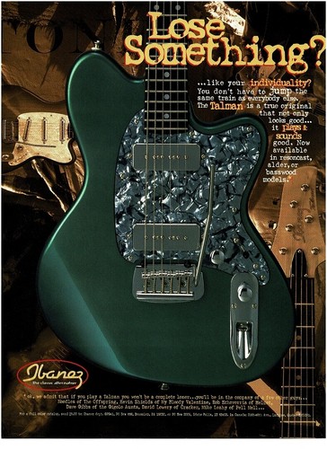 Pubblicità ibanez talman 1995 - ibanez,