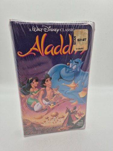 New aladdin vhs clamshell - *new*,