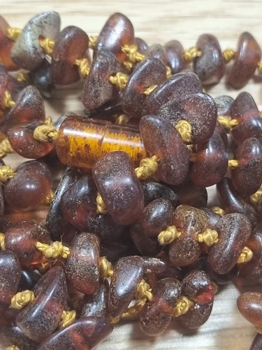 Antica collana ambra - , ciliegio