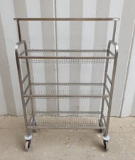 CARRELLO SCOLAPIATTI IN ACCIAIO INOX