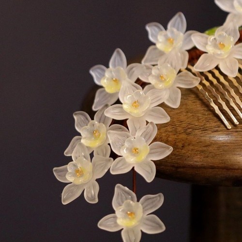 Pettine capelli hanfu - capelli, fiore