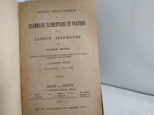 1877 grammaire élémentaire - 1877, /