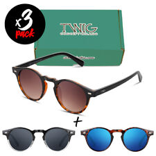 Tris occhiali da sole TWIG Pack MENDEL uomo/donna UV400 tondi vintage