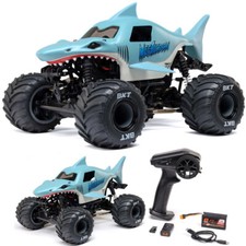 Losi LOS01026T3 1/18 Mini LMT Megalodon 2S 4X4 RTR Monster Truck spazzolato blu