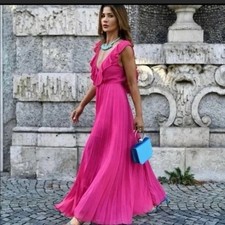 Abito Zara rosa caldo con