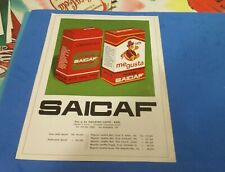 PUBBLICITA' 1967 SAICAF CAFFE' MISCELA ESPRESSO INDUSTRIE CAFFE' BARI CONFEZIONI