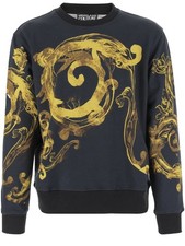 Felpa Uomo Nero Versace jeans