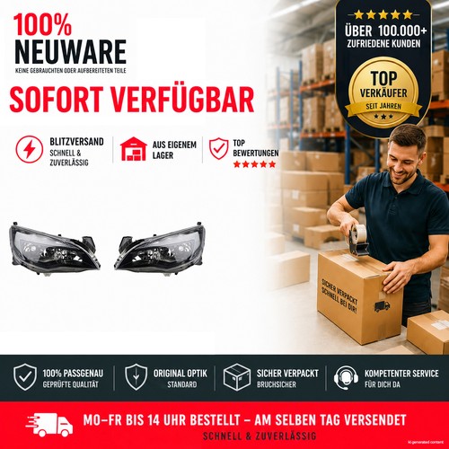 Set fari alogeni np24 per - set, opel