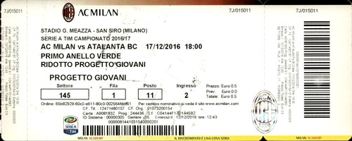 Biglietto stadio milan vs - biglietto,