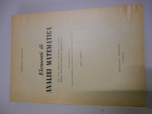 Elementi analisi matematica - elementi, di