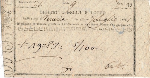 1841 venezia biglietto - 1841,