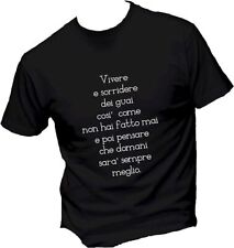 Maglia T-shirt Uomo & Bambino - Vivere - canzone vasco rossi blasco
