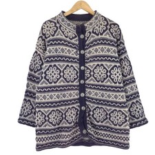 Cardigan Blu Nordic Scandinavo
