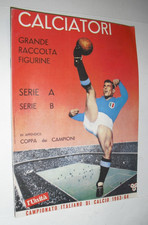 (fu1) ALBUM CALCIATORI PANINI 1963 - 64 ristampa ufficiale l'unità
