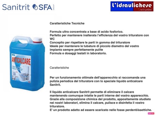 Sfa liquido anticalcare - liquido, in
