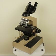 Raro! Microscopio PZO incl. scatola di legno e accessori no Microthek Zeiss Leitz Leica