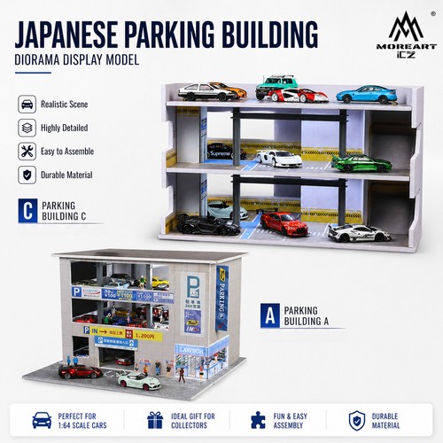 Diorama scena garage - 1:64,