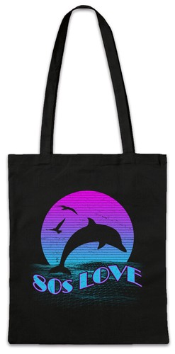 Borsa tessuto love anni 80 - in,