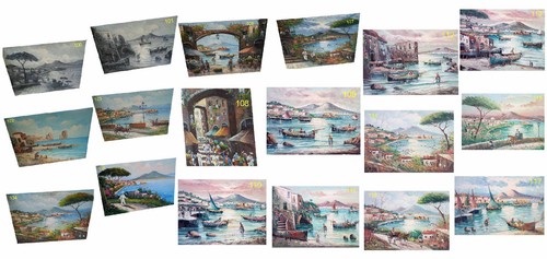 Dipinto olio tela - su, 50x70